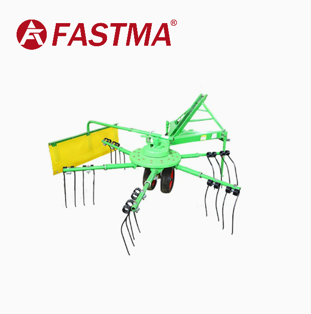 2,5 m großer, am Traktor montierter Heuwender
