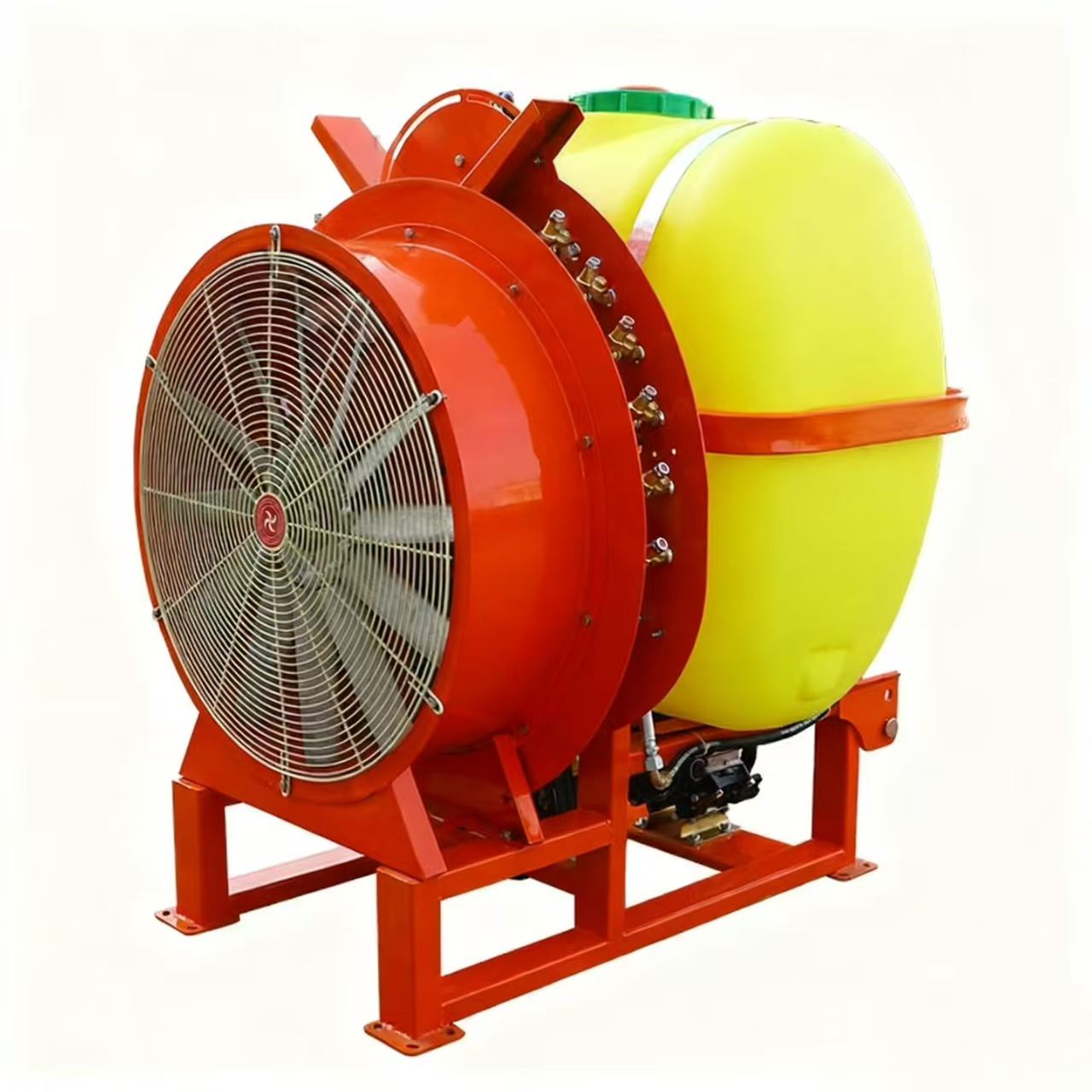 Luftstoßsprühgerät für landwirtschaftliche Obstbäume, montierter Typ