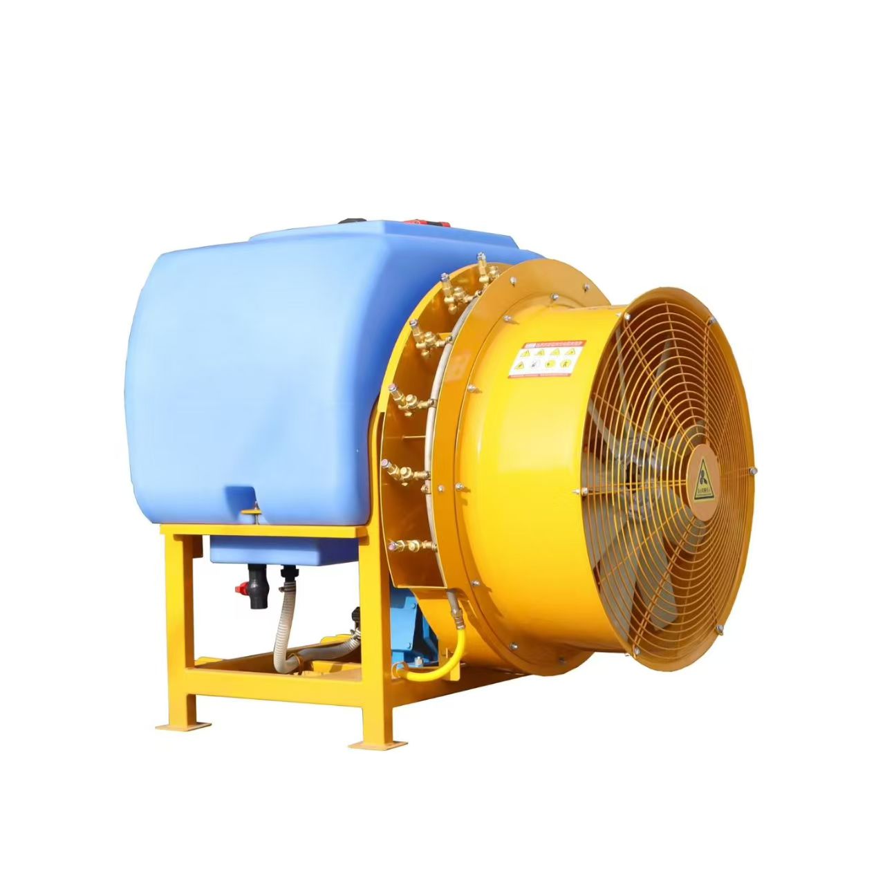 Am Traktor montiertes hängendes Turbinensprühgerät Am Traktor montiertes hängendes Turbinensprühgerät